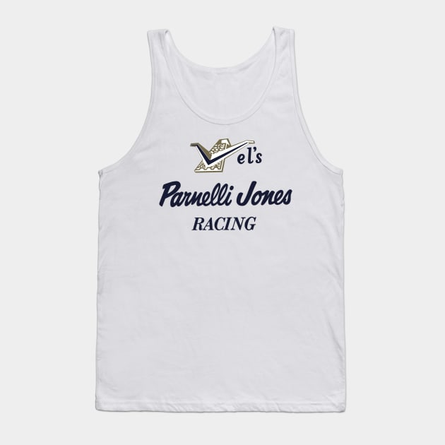 Retro Indy: Vel's Parnelli Jones Racing (light colors) Tank Top by Sway Bar Designs